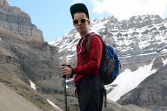 38 Peter Ryan On Yukness Ledges Trail With Mount Lefroy Near Lake O-Hara